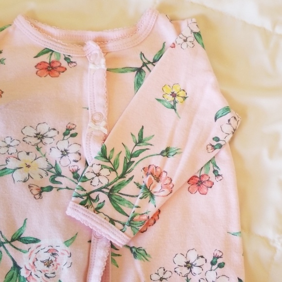 Carter's Pink Floral Onesie - Picture 4 of 4